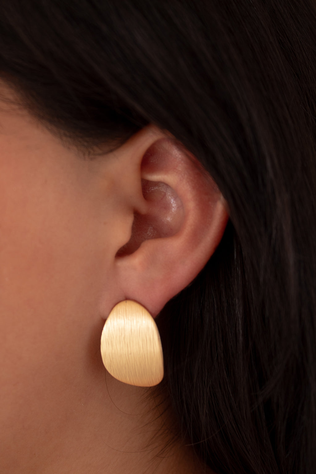Aretes Óvalo Mate