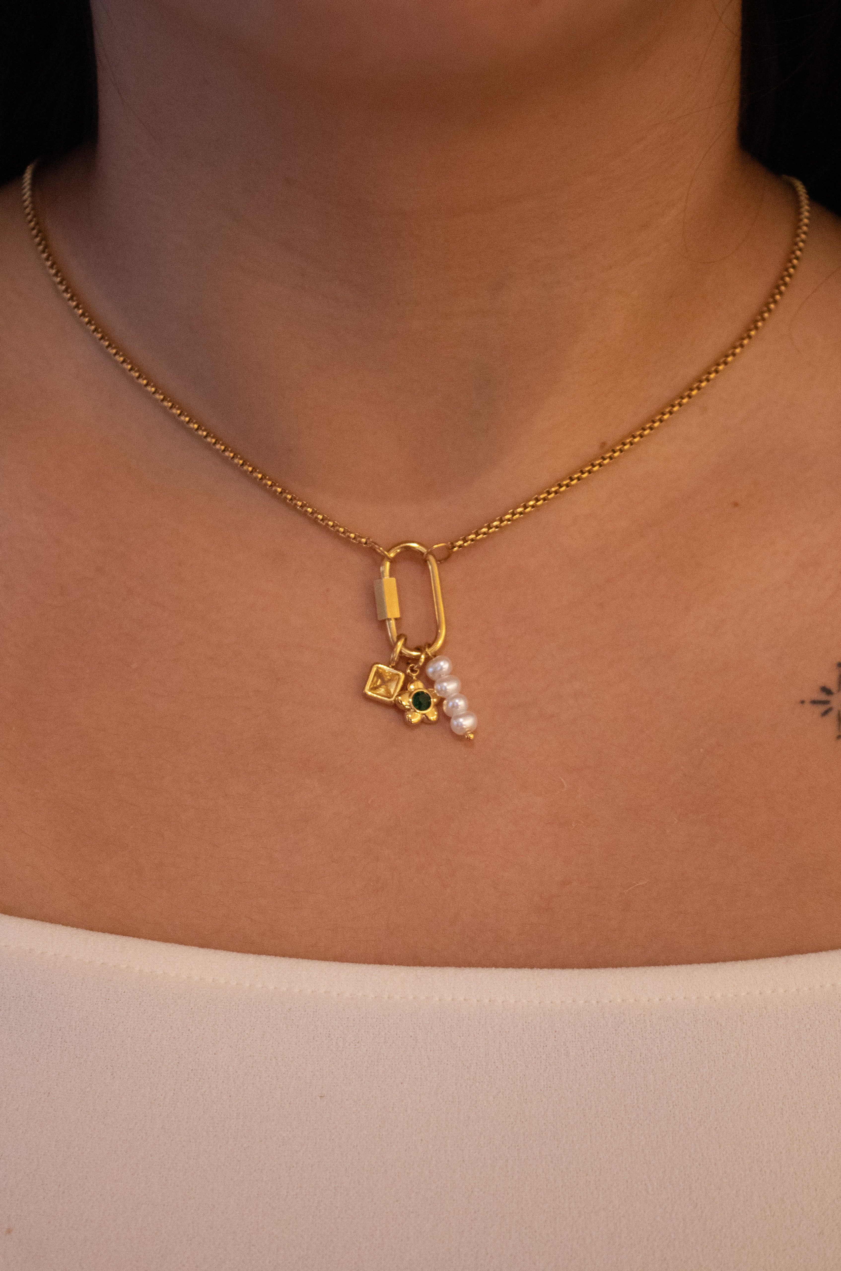 Collar Perlas y Sol