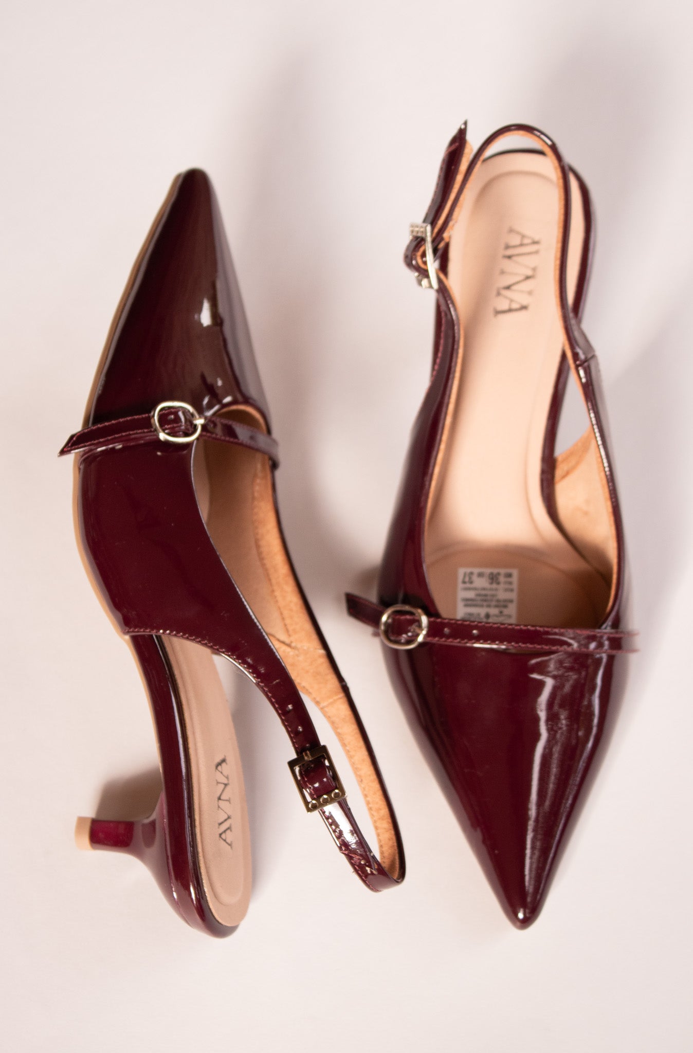 Stilletos Destalonado Tacón Bajo