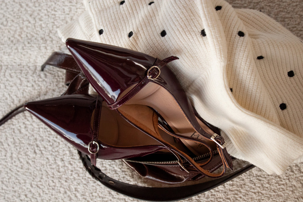 Stilletos Destalonado Tacón Bajo